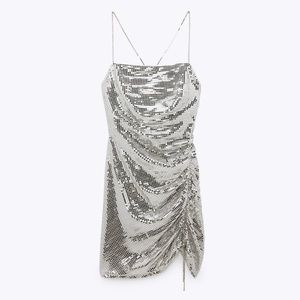 Zara Sparkly Mini Dress Size S